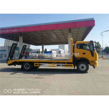 Foton 4X2 flat bed excavator transport truck